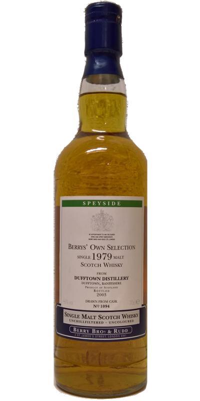 Dufftown 1979 BR Berrys' Own Selection
