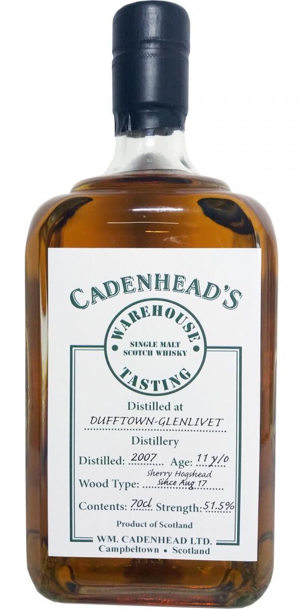 Dufftown 2007 CA Warehouse Tasting