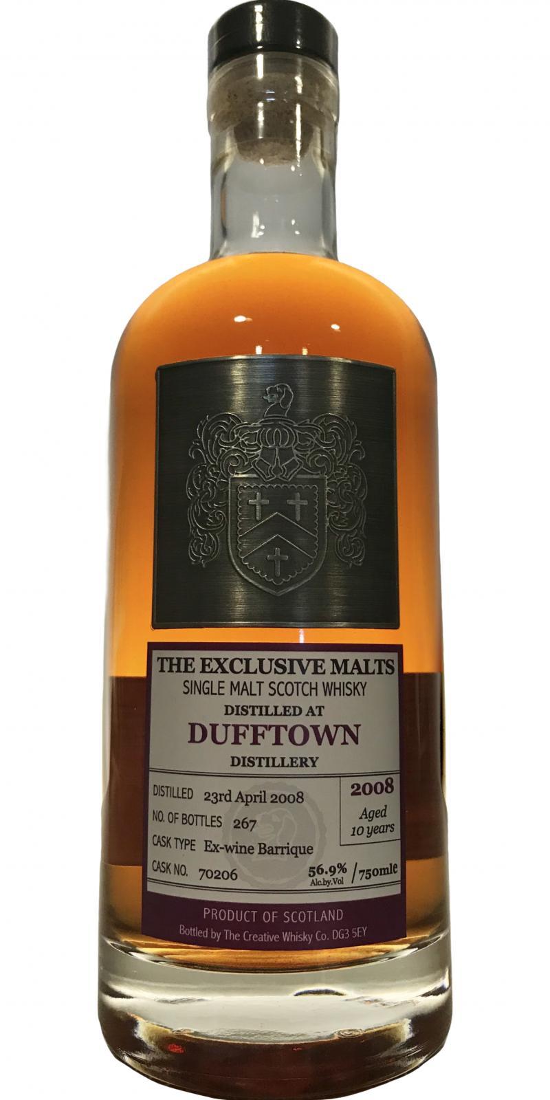 Dufftown 2008 CWC The Exclusive Malts