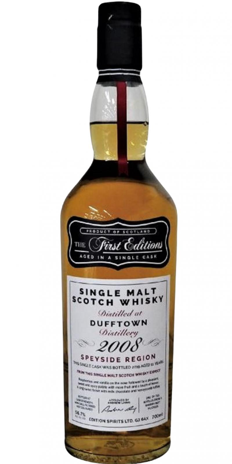 Dufftown 2008 ED The First Editions