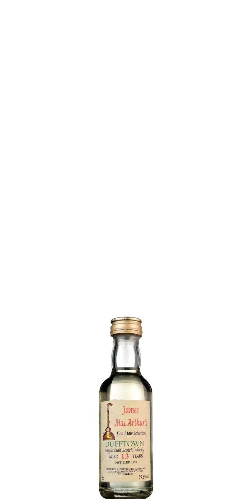 Dufftown 1978 JM Fine Malt Selection - Miniature