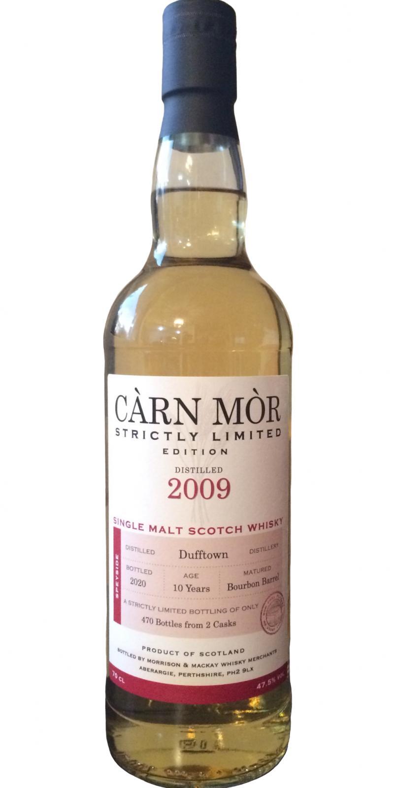 Dufftown 2009 MMcK Càrn Mòr - Strictly Limited Edition