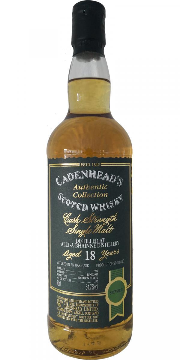 Allt-a-Bhainne 1992 CA Authentic Collection