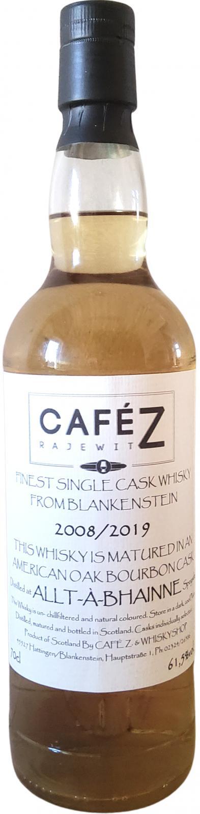 Allt-a-Bhainne 2008 CZ Finest Single Cask Whisky from Blankenstein