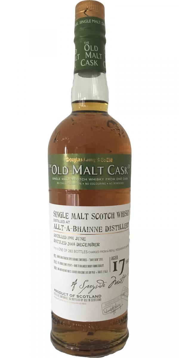 Allt-a-Bhainne 1991 DL The Old Malt Cask