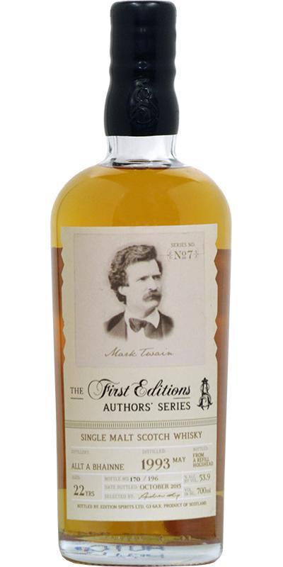 Allt-a-Bhainne 1993 ED The First Editions - Authors' Series