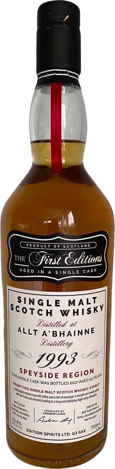Allt-a-Bhainne 1993 ED The First Editions