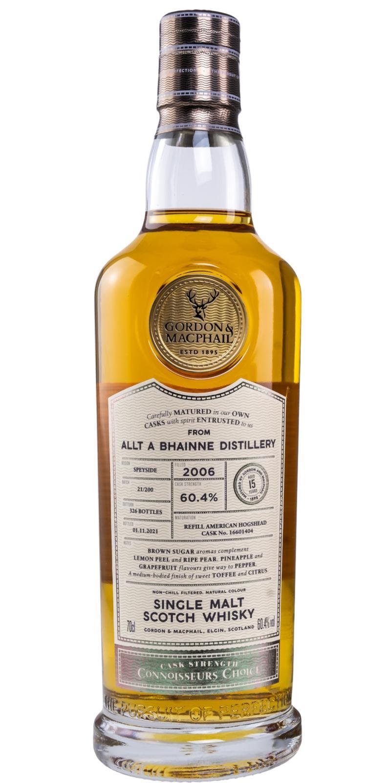 Allt-a-Bhainne 2006 GM Connoisseurs Choice - Cask Strength