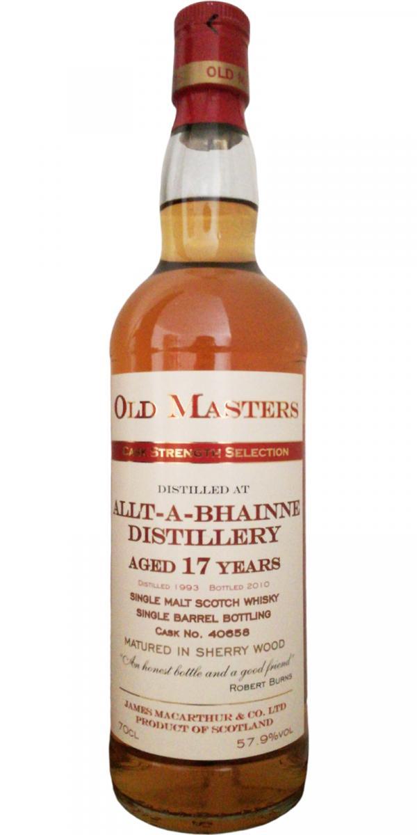 Allt-a-Bhainne 1993 JM Old Master's - Cask Strength Selection