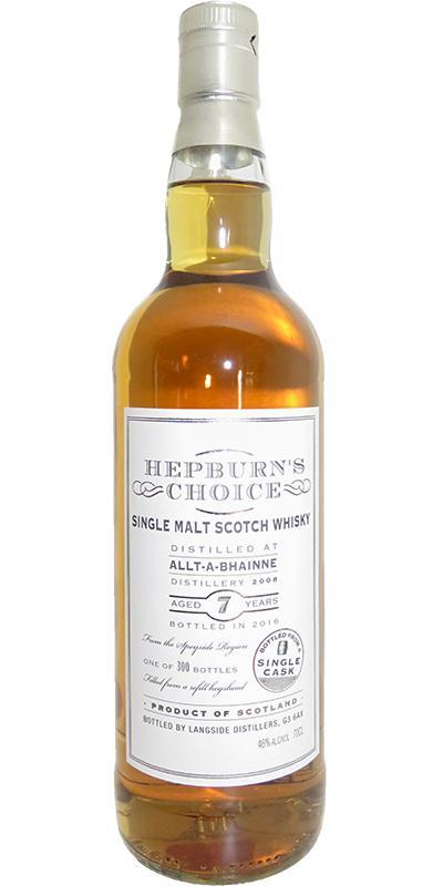 Allt-a-Bhainne 2008 LsD Hepburn's Choice