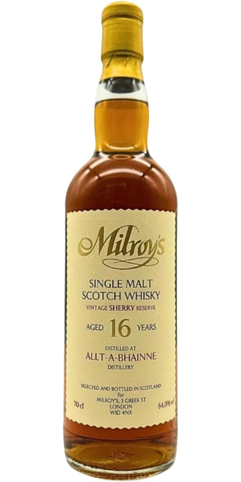 Allt-a-Bhainne 2008 Soh Vintage Reserve