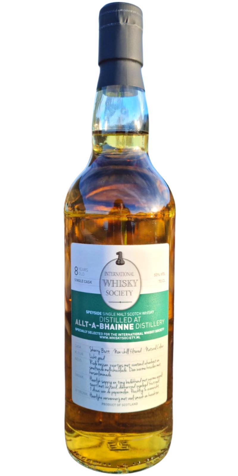 Allt-a-Bhainne 2013 MSWD International Whisky Society