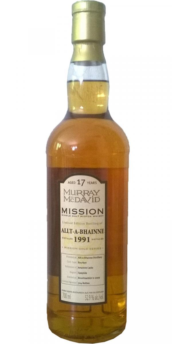 Allt-a-Bhainne 1991 MM Mission Gold