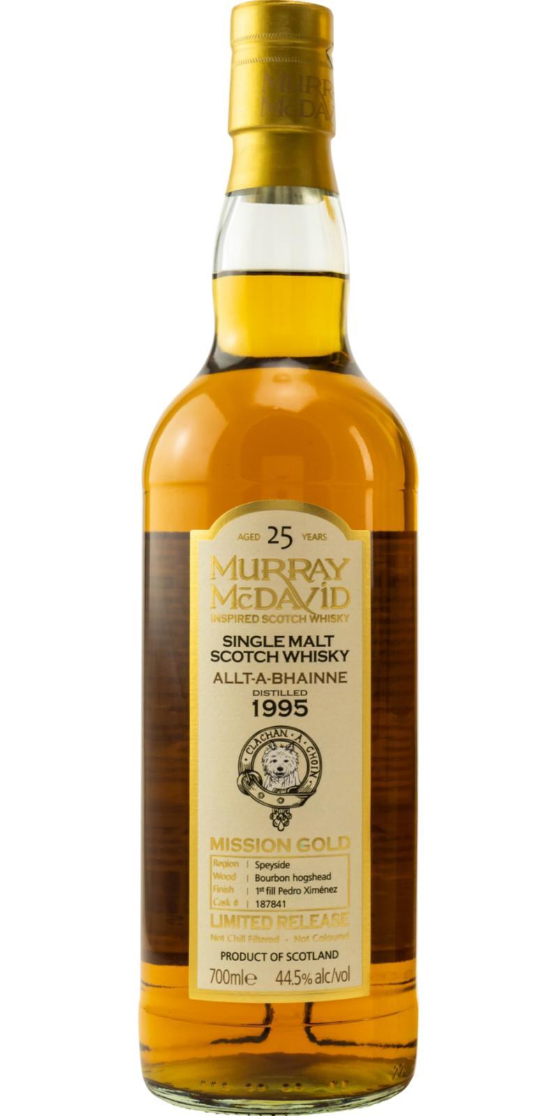 Allt-a-Bhainne 1995 MM Mission Gold - Limited Release