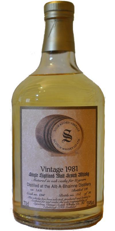 Allt-a-Bhainne 1981 SV Vintage Collection - Dumpy