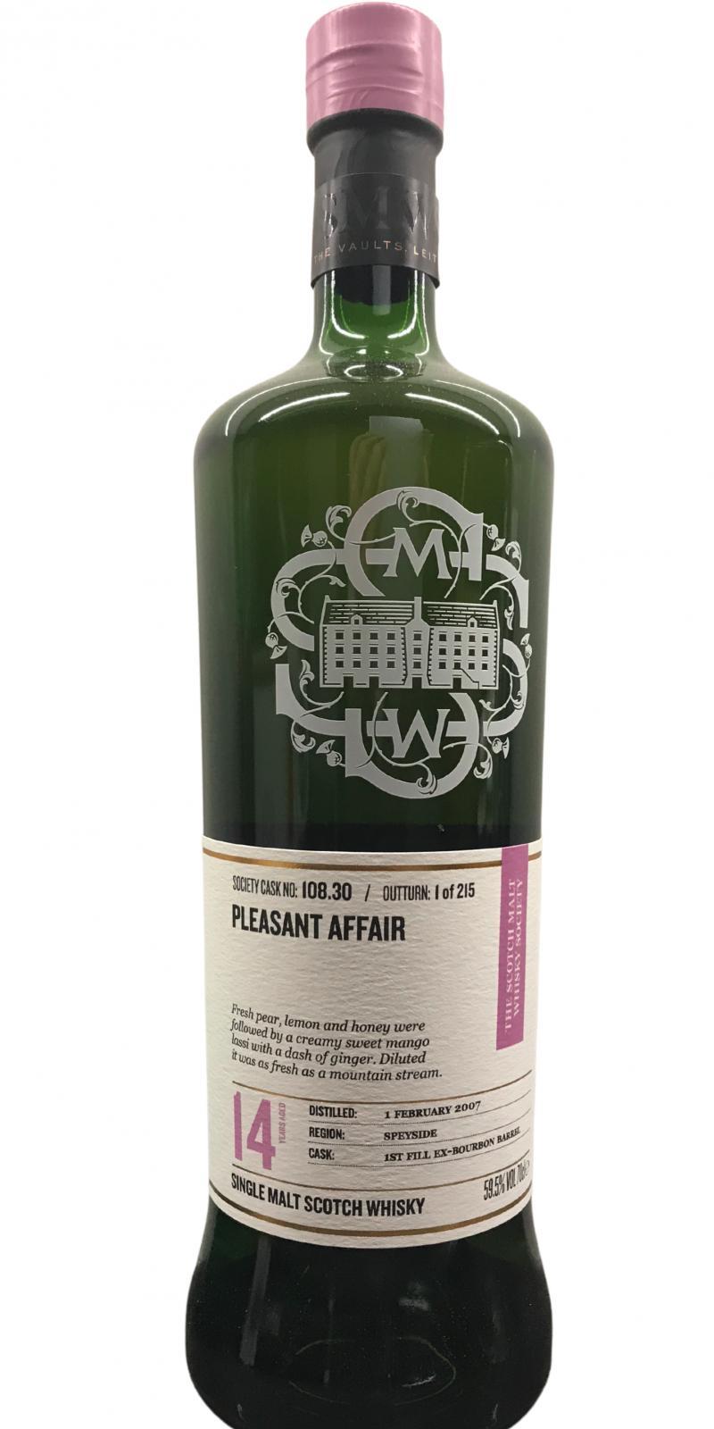 Allt-a-Bhainne 2007 SMWS 108.30 Pleasant affair