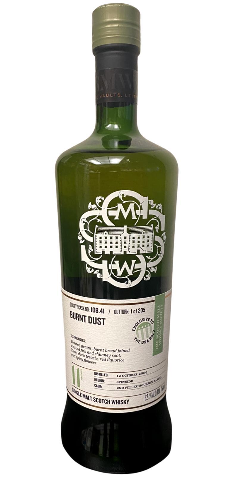 Allt-a-Bhainne 2009 SMWS 108.41 Burnt dust