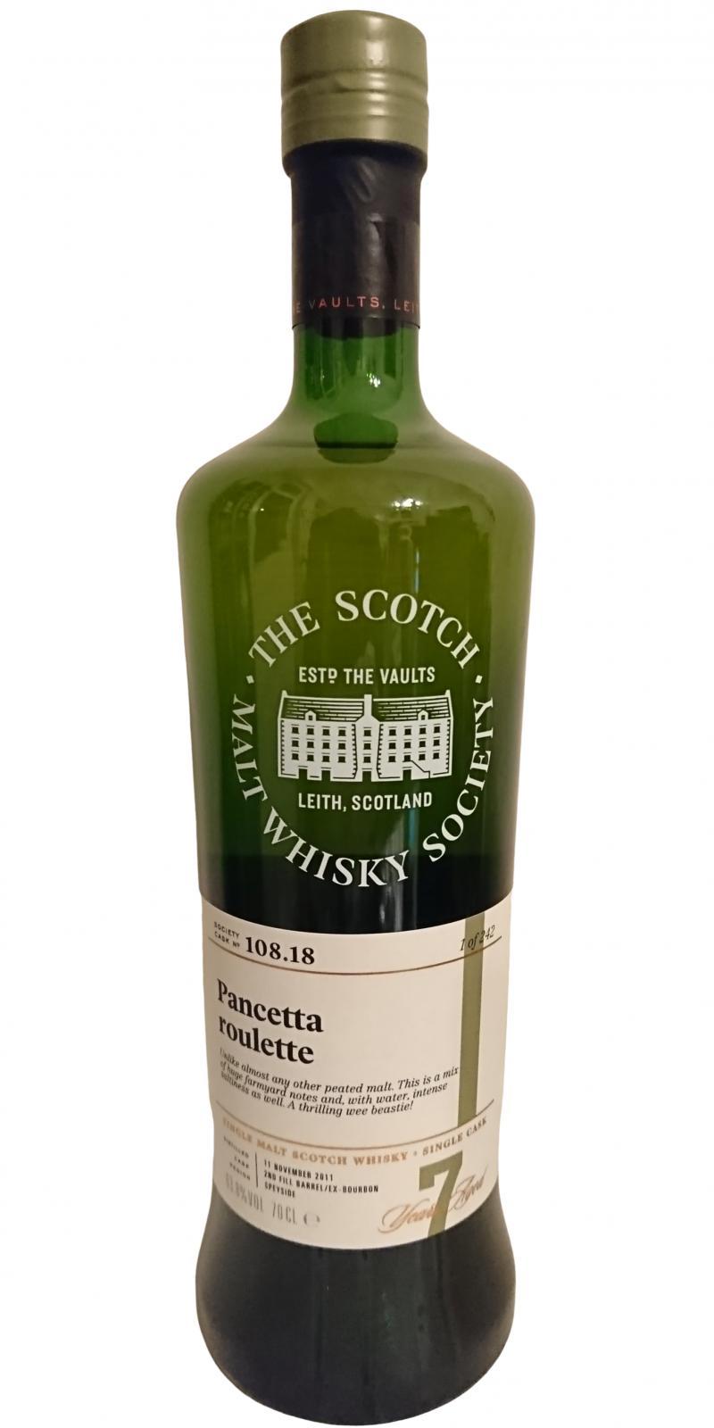 Allt-a-Bhainne 2011 SMWS 108.18 Pancetta roulette