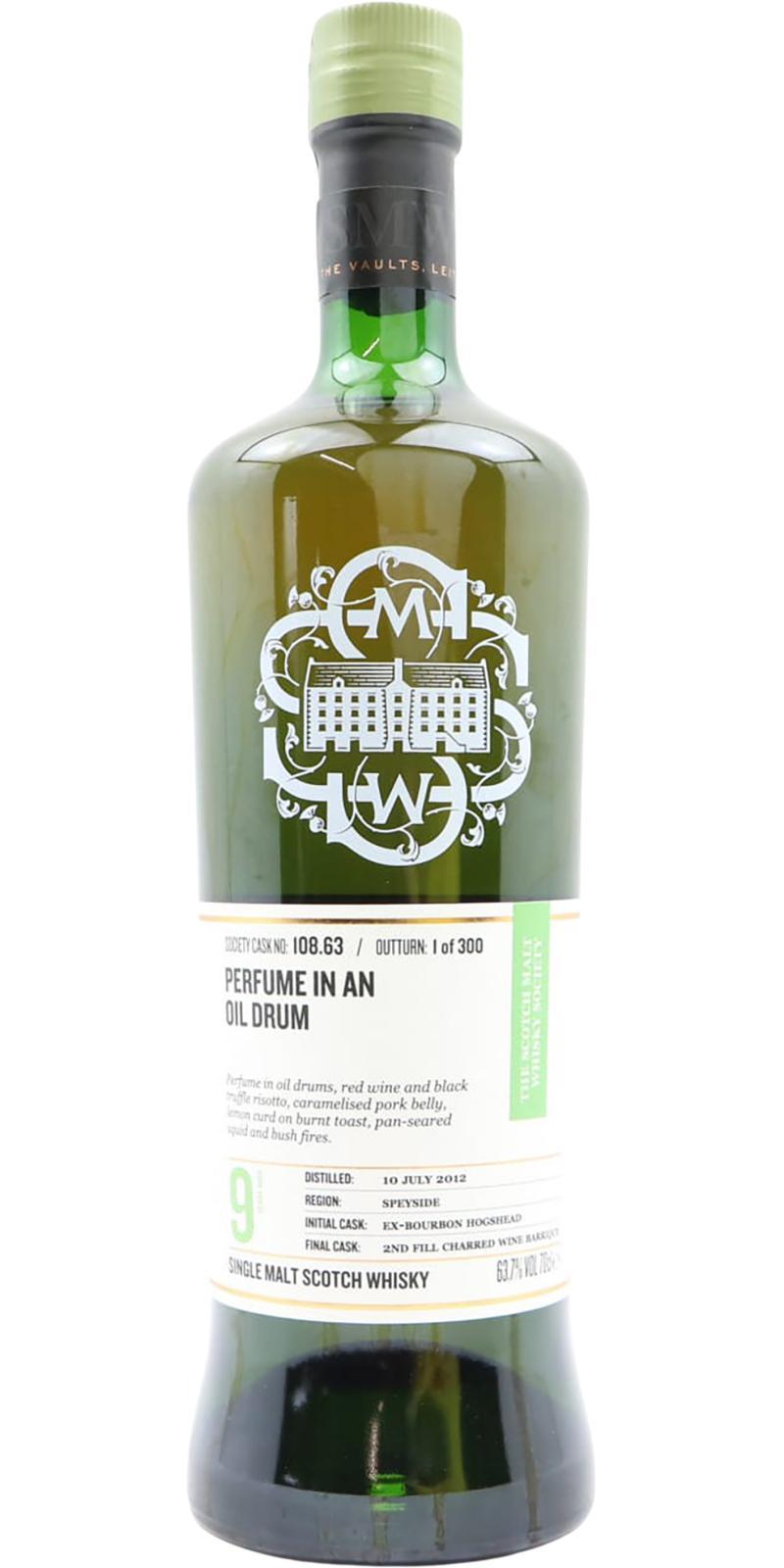 Allt-a-Bhainne 2012 SMWS 108.63 Perfume in an oil drum