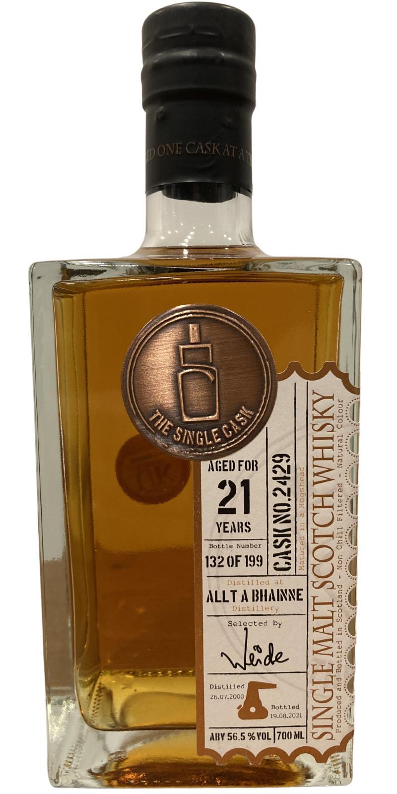 Allt-a-Bhainne 2000 TSCL The Single Cask