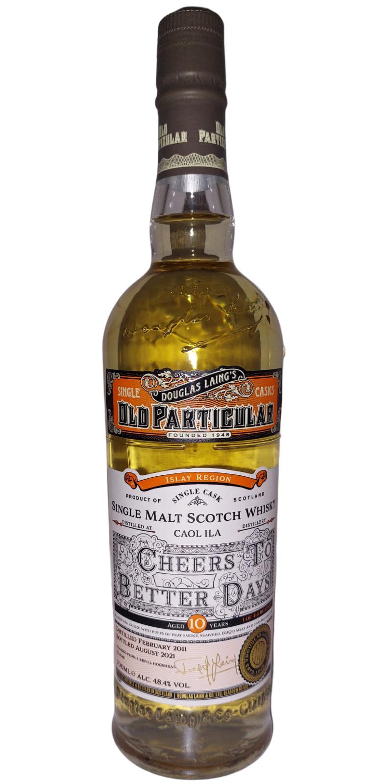Caol Ila 2011 DL Old Particular - Cheers to Better Days