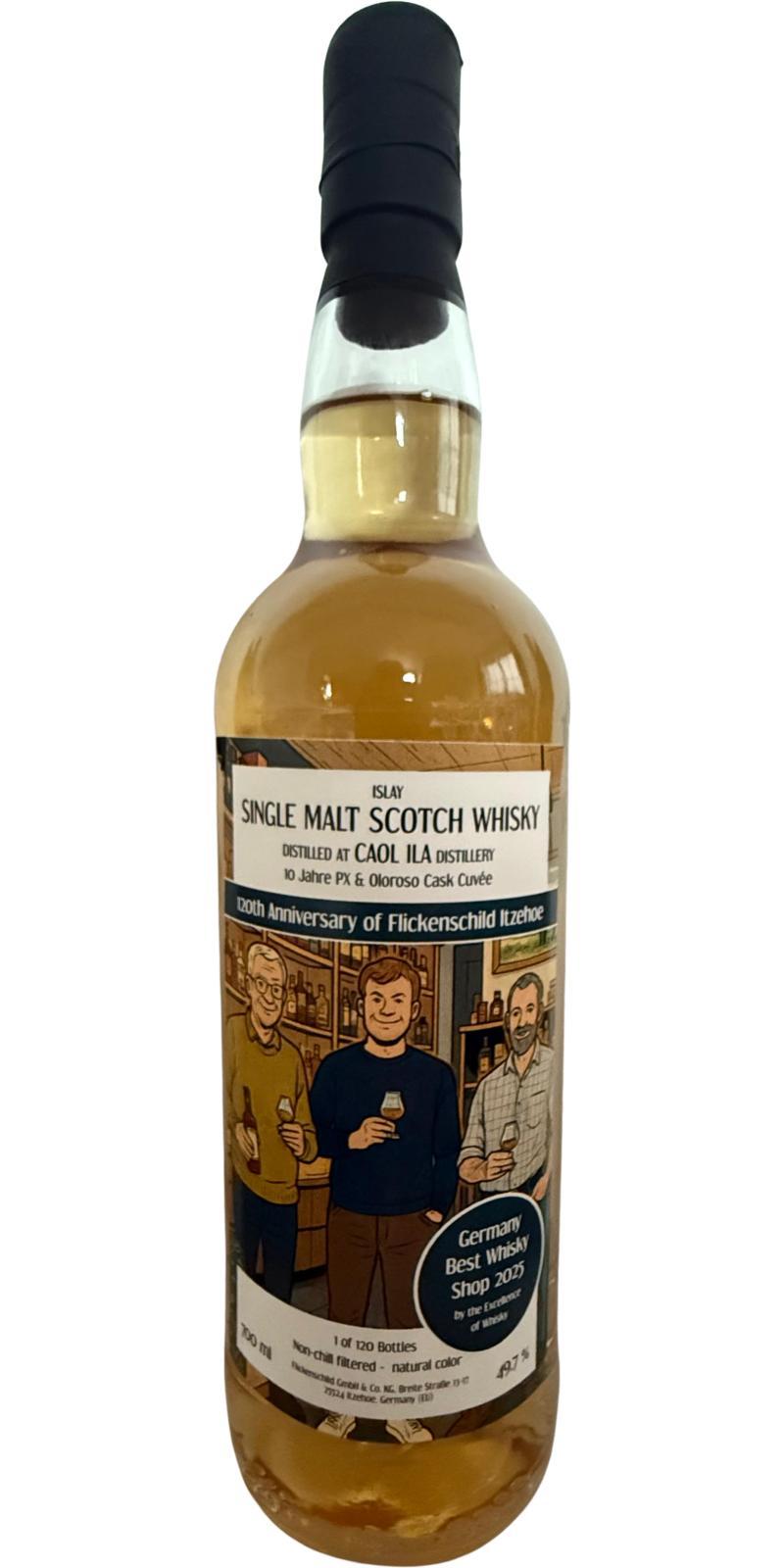 Caol Ila 10-year-old Fs 120 years Flickenschild