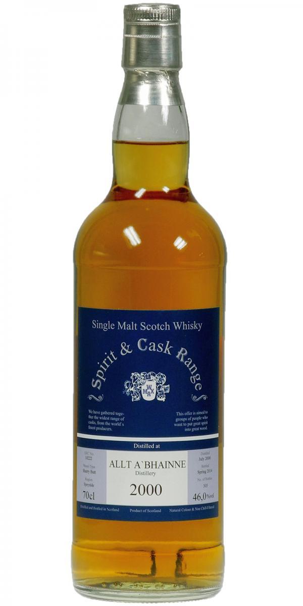 Allt-a-Bhainne 2000 Wx Spirit & Cask Range