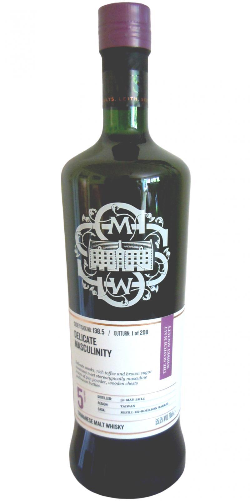 Nantou 2014 SMWS 138.5 Delicate masculinity