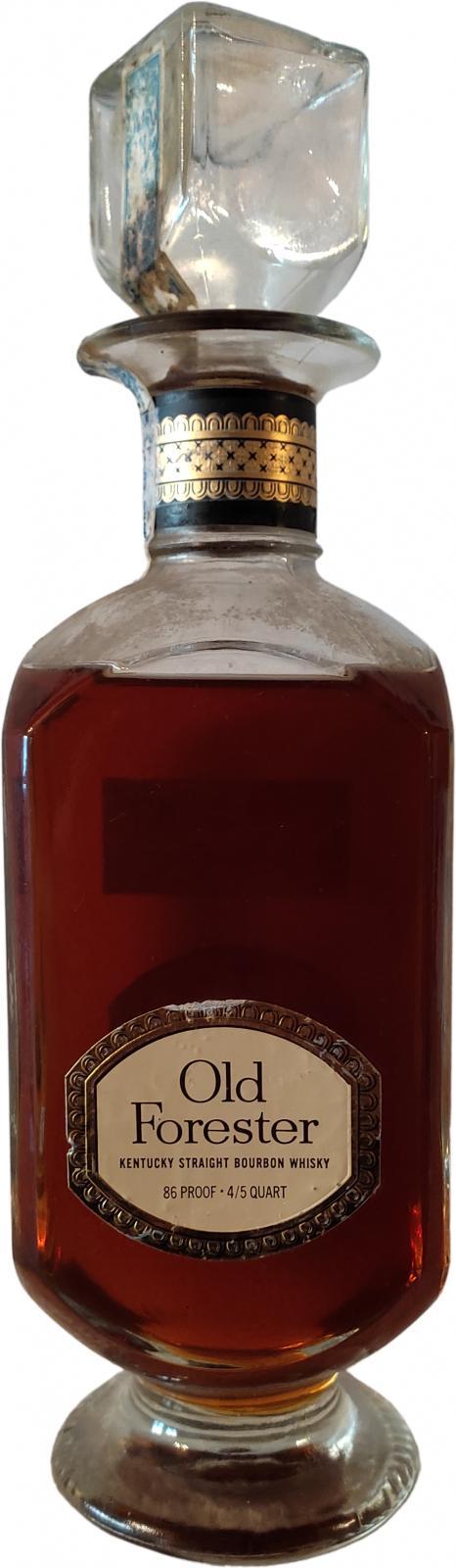 Old Forester Kentucky Straight Bourbon Whiskey