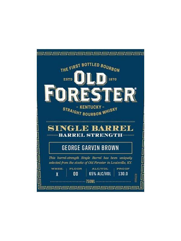 Old Forester Single Barrel Barrel Strength
