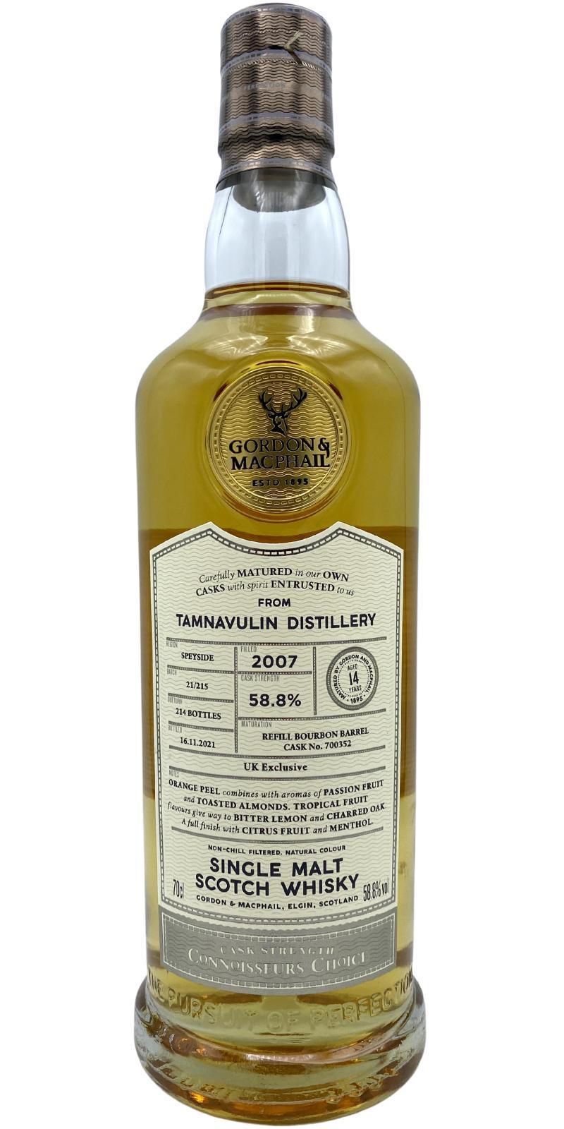 Tamnavulin 2007 GM Connoisseurs Choice - Cask Strength
