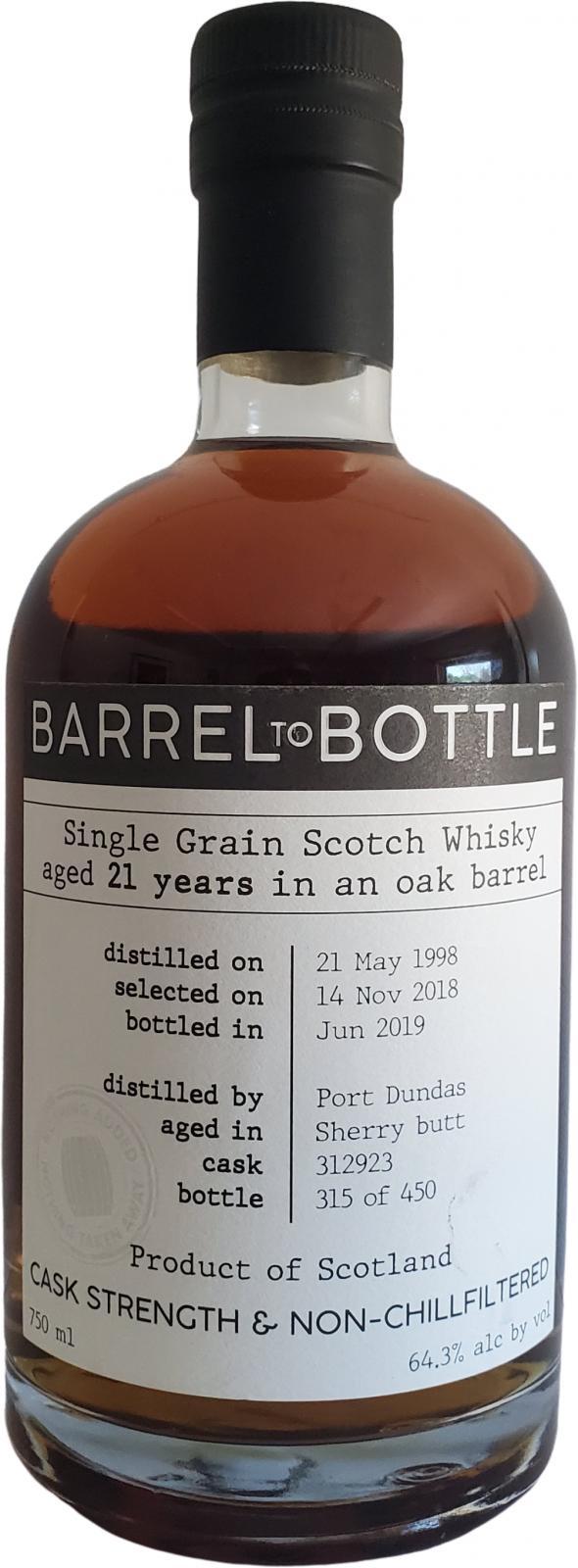 Port Dundas 1998 ADD Barrel To Bottle