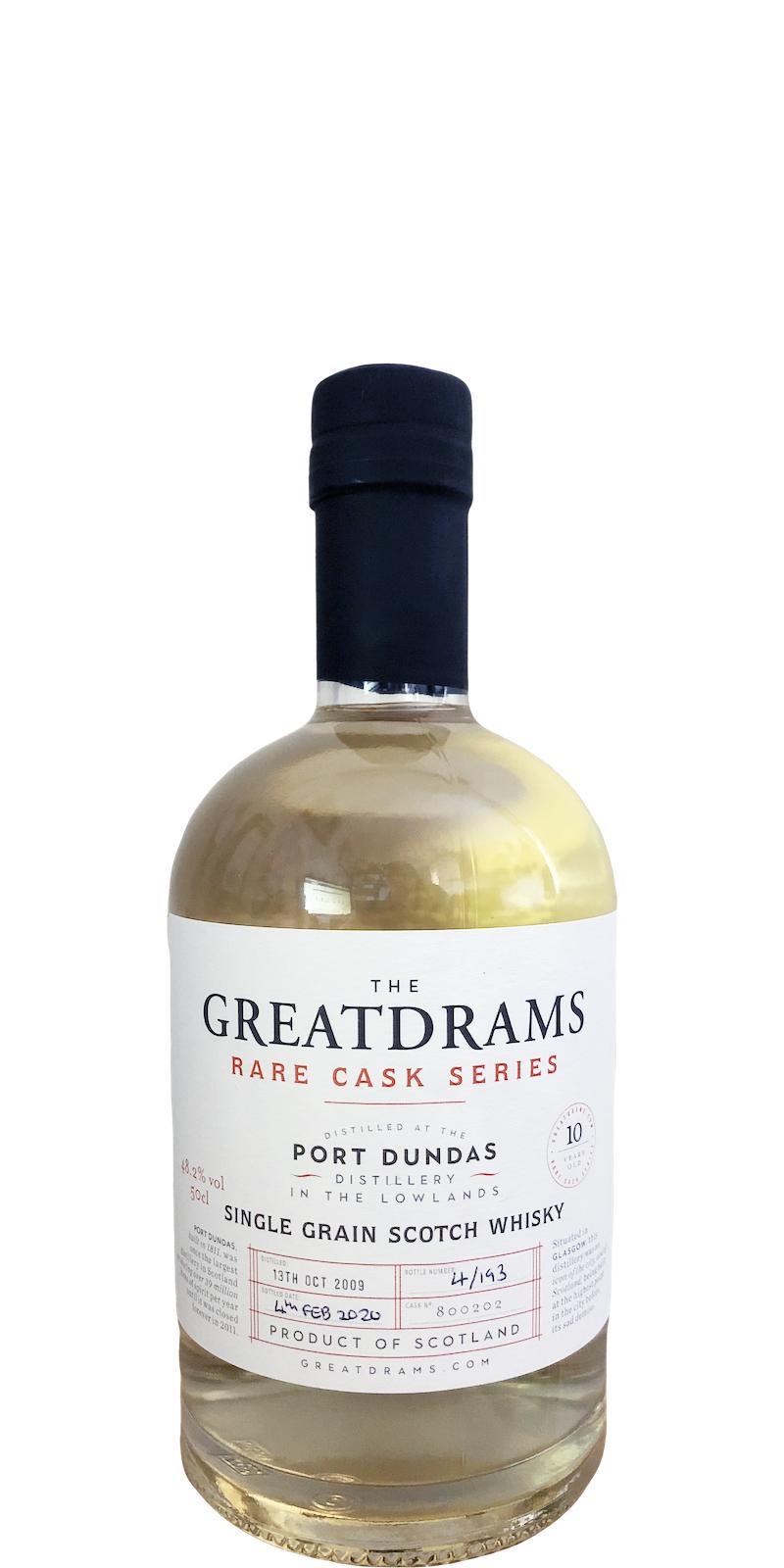 Port Dundas 2009 GtDr Rare Cask Series
