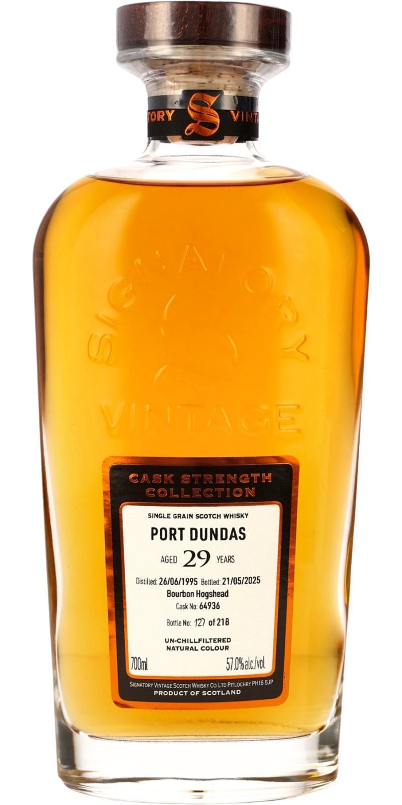 Port Dundas 1995 SV Cask Strength Collection