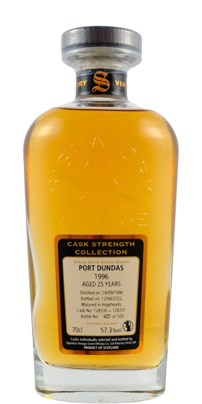 Port Dundas 1996 SV Cask Strength Collection
