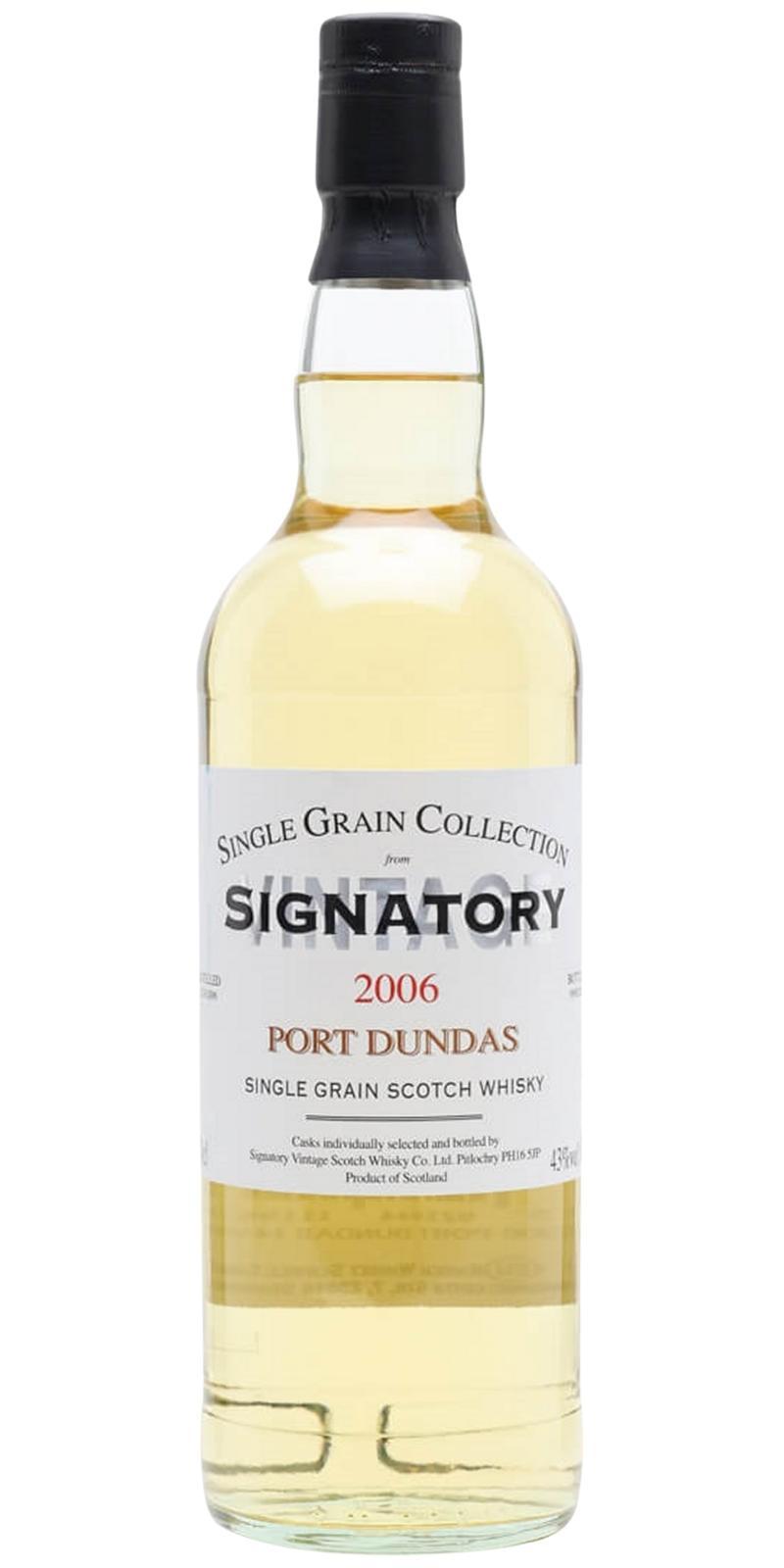 Port Dundas 2006 SV Single Grain Collection