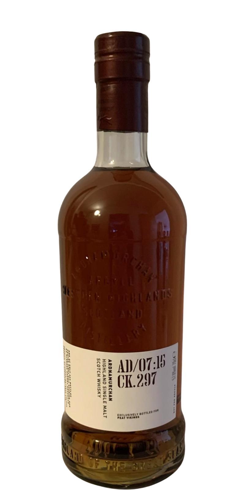 Ardnamurchan 2015 AD/07:15 CK.297 Private Cask Bottling