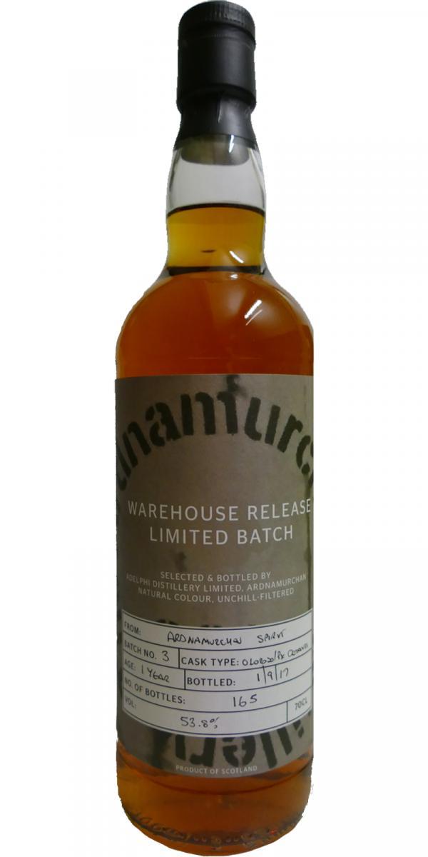 Ardnamurchan 01-year-old AD Warehouse Release - Limited Batch