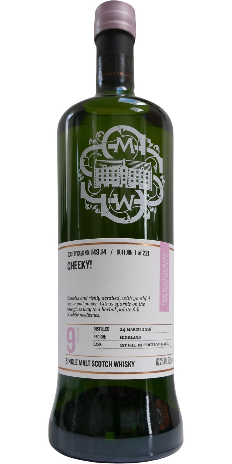 Ardnamurchan 2016 SMWS 149.14 Cheeky!