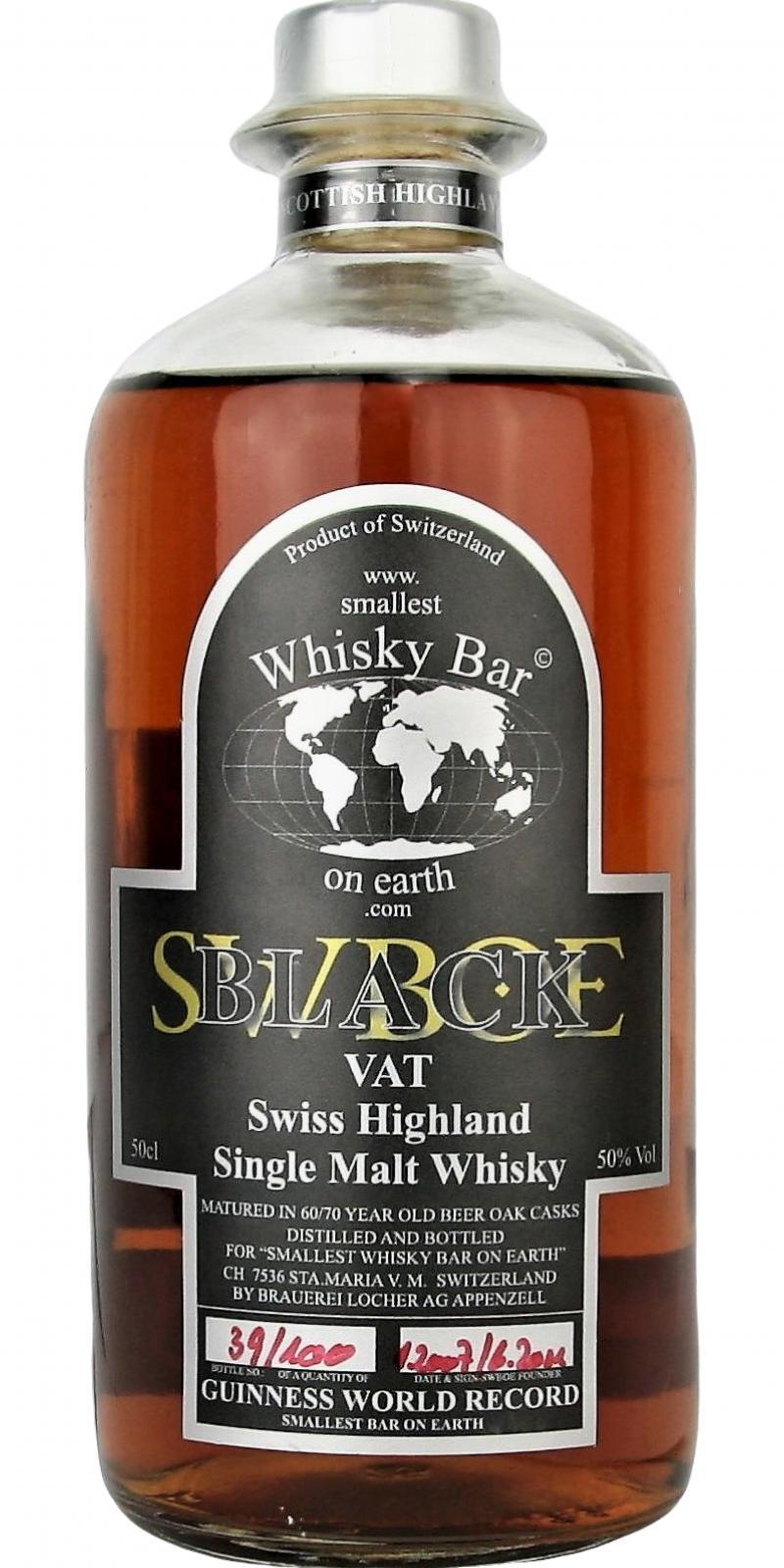 SmallestWhiskyBarOnEarth Black Vat