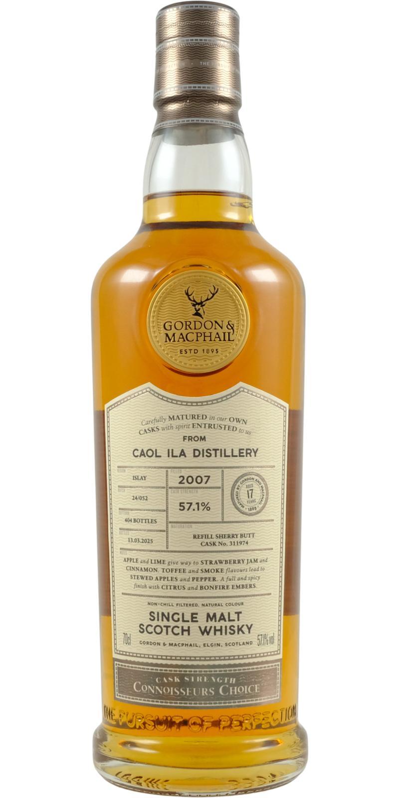 Caol Ila 2007 GM Connoisseurs Choice - Cask Strength