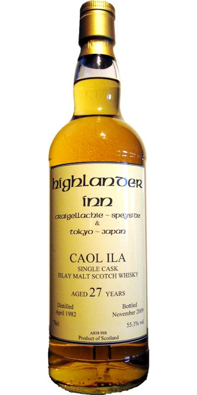Caol Ila 1982 HI Single Cask - Craigellachie & Tokyo