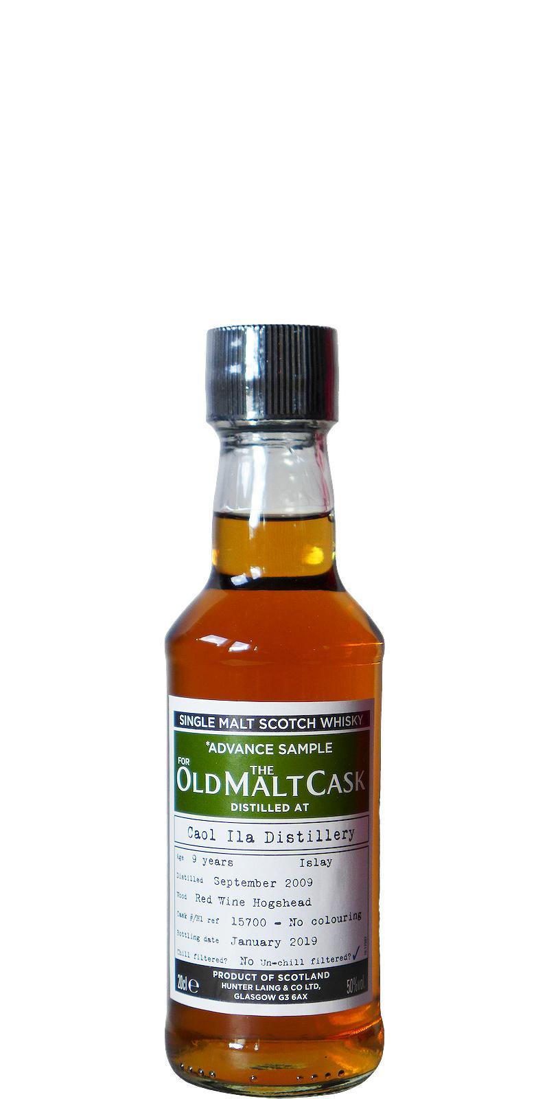 Caol Ila 2009 HL Advance Sample for the Old Malt Cask