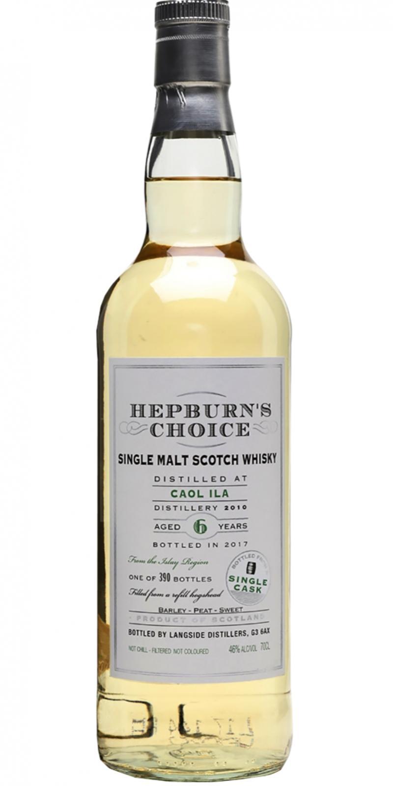Caol Ila 2010 LsD Hepburn's Choice