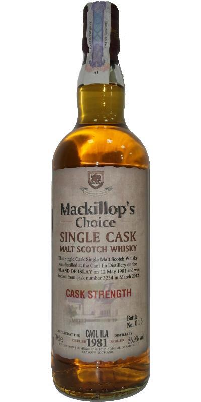 Caol Ila 1981 McC Single Cask - Cask Strength