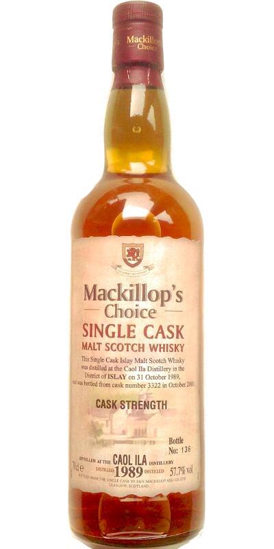 Caol Ila 1989 McC Single Cask - Cask Strength