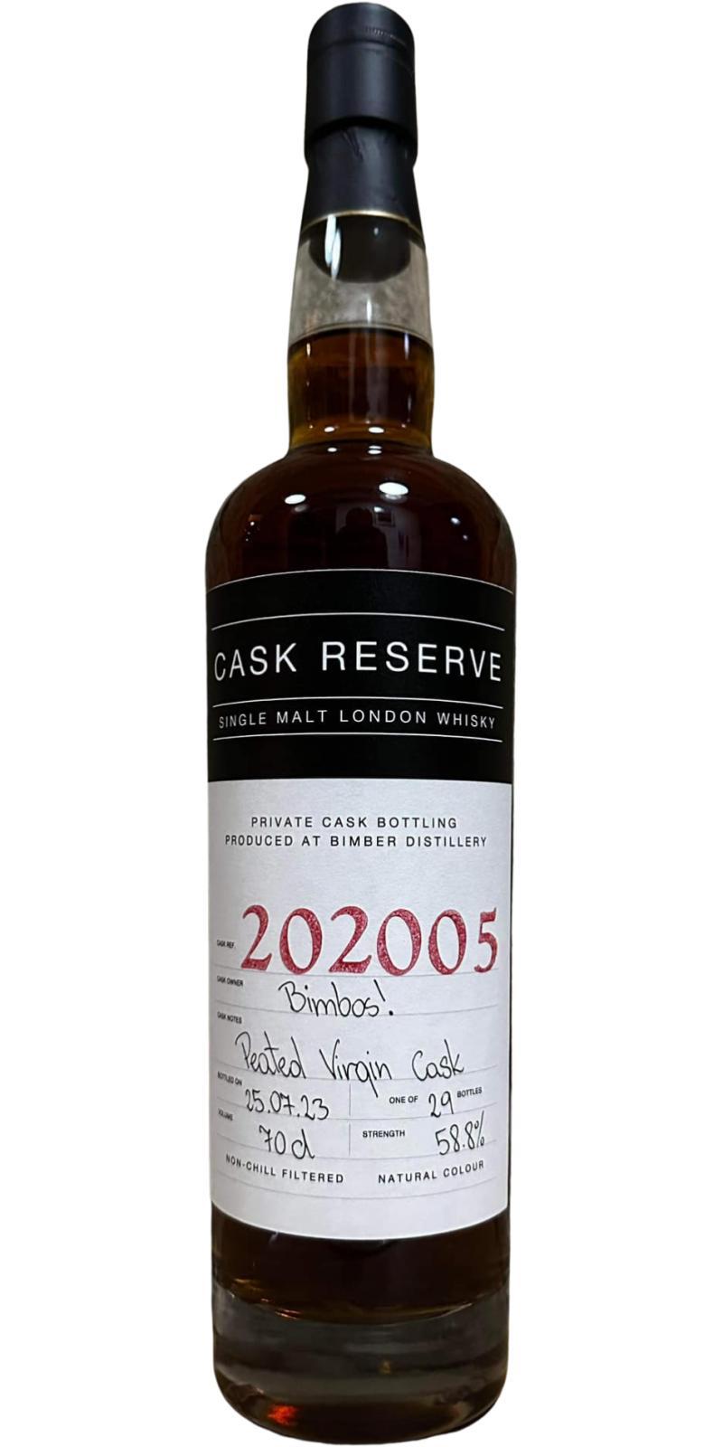 Bimber 2020 Private Cask Reserve