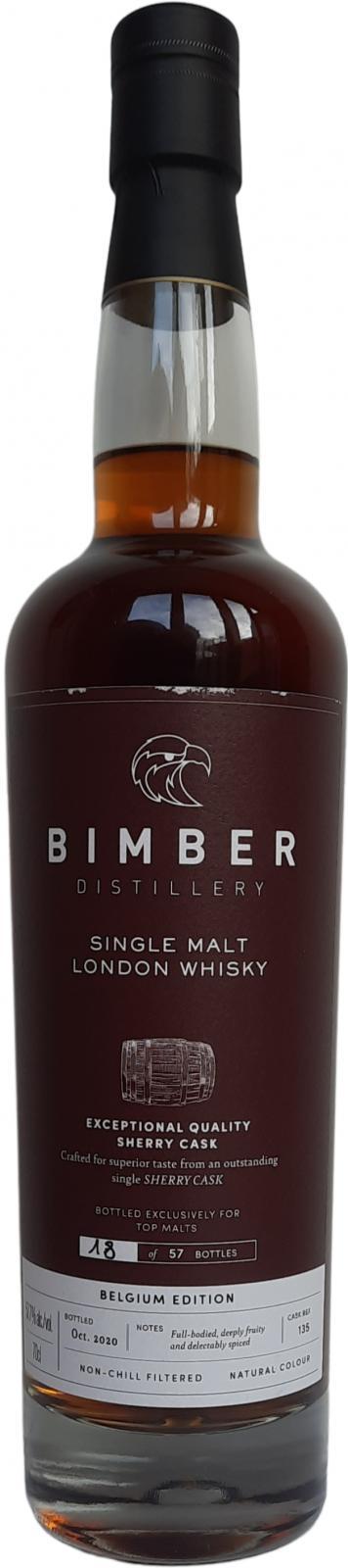 Bimber Single Malt London Whisky Belgium Edition