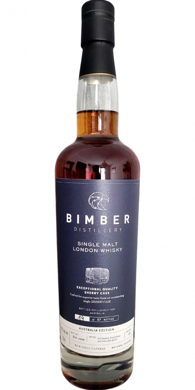 Bimber Single Malt London Whisky Australia Edition