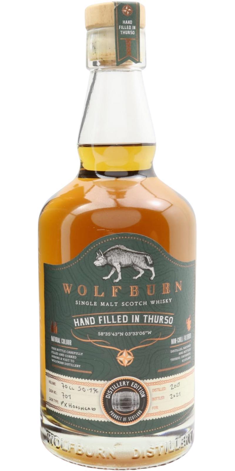 Wolfburn 2013 Hand Filled In Thurso